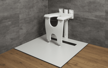 Duschklappsitz varioporto, weiß